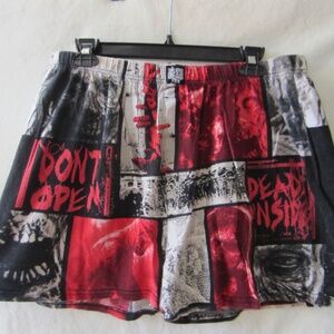 Men's Pajama Shorts Walking Dead Theme 2XL Cotton Elastic Waist